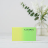 Carte De Visite Jaune et vert (Debout devant)