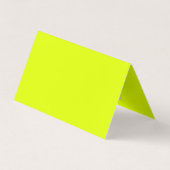 Carte De Visite jaune fluorescent - ajouter un code QR (Dos)