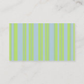 Carte De Visite jaune gris vert rayé (Dos)