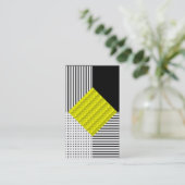 Carte De Visite Jaune moderne (Debout devant)