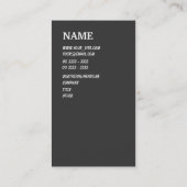 Carte De Visite Jaune moderne (Dos)