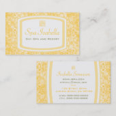 Carte De Visite Jaune mûr (Devant / Derrière)