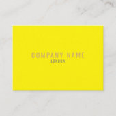 Carte De Visite Jaune néon et or brillant (Devant)