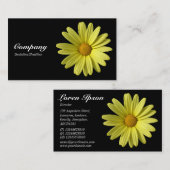 Carte De Visite Jaune - Noir (Devant / Derrière)