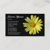 Carte De Visite Jaune - Noir (Dos)