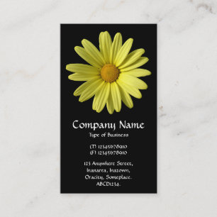 Carte De Visite Jaune - Noir