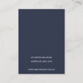 CARTE DE VISITE JAUNE ORANGE FOG NEIGE PAYSAGE DE NEIGE ÉCRAN (Dos)