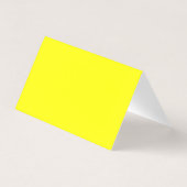 Carte de visite jaune pliée (Dos)