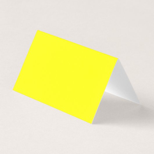 Carte de visite jaune pliée (Devant)
