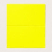 Carte de visite jaune pliée (Extérieur déplié)
