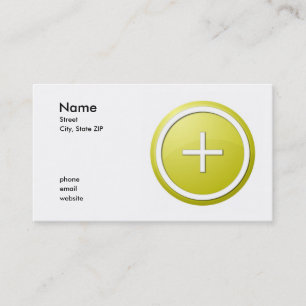 Carte De Visite jaune plus