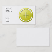 Carte De Visite jaune plus (Devant / Derrière)