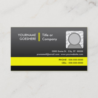 Carte De Visite jaune professionnel 2