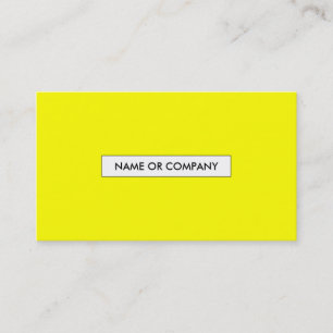 Carte De Visite jaune raffiné