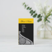 Carte De Visite Jaune RENAISSANCE (Debout devant)