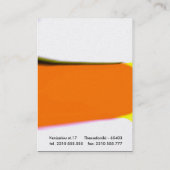 Carte De Visite jaune rouge (Dos)