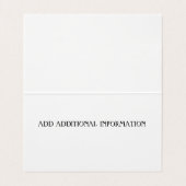 Carte de visite Jaune tendance de l'artiste de la  (Intérieur déplié)