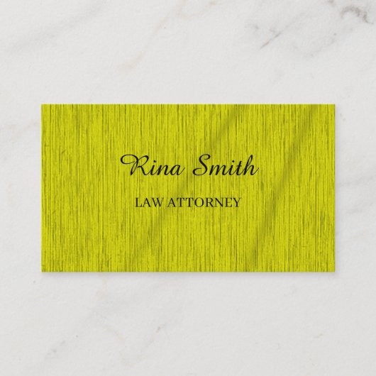 Carte De Visite Jaune texturé (Devant)