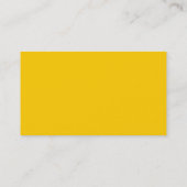 Carte de visite jaune uni (Dos)