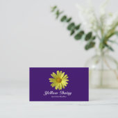 Carte De Visite Jaune - Violet Profond (Debout devant)