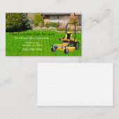 Carte De Visite Jaune Zéro Tourner (Devant / Derrière)