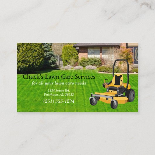 Carte De Visite Jaune Zéro Tourner (Devant)