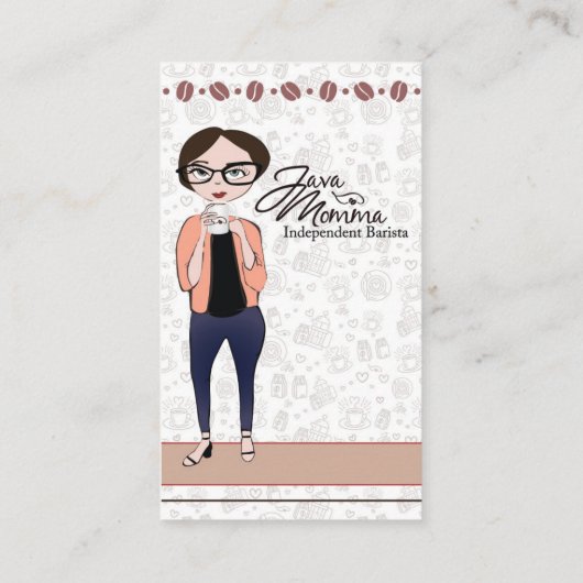 Carte de visite Java Momma (Dos)