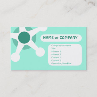 Carte De Visite jax turquoise