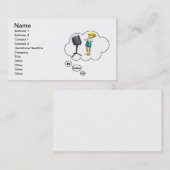 Carte De Visite je chanterais plutôt le karaoke 2 (Devant / Derrière)