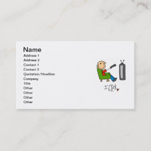 Carte De Visite Je clique Accro à la télé