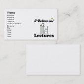 Carte De Visite je crois aux conférences (Devant / Derrière)