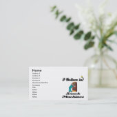 Carte De Visite je crois aux distributeurs automatiques (Debout devant)