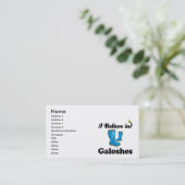 Carte De Visite je crois aux géloses (Debout devant)