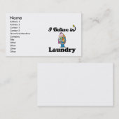 Carte De Visite je crois en la lessive (Devant / Derrière)