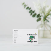 Carte De Visite je crois en les éboueurs (Debout devant)