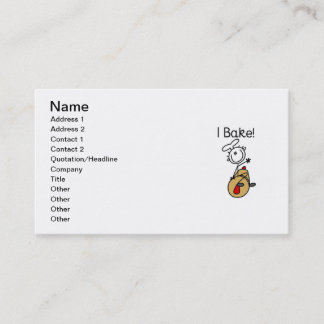 Carte De Visite Je fais cuire au four