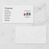 Carte De Visite Je ferais des emplettes plutôt (Devant / Derrière)