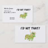 Carte De Visite Je frapperais ce Pinata (Devant / Derrière)