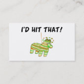 Carte De Visite Je frapperais ce Pinata (Dos)