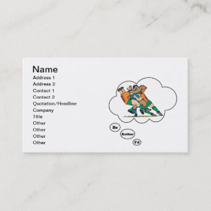 Carte De Visite Je jouerais plutôt au rugby 2