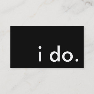 Carte De Visite je le fais.