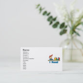 Carte De Visite Je lis (Debout devant)