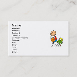 Carte De Visite Je lis
