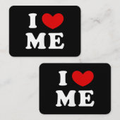 CARTE DE VISITE JE M'AIME (Devant / Derrière)