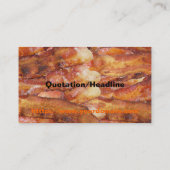 Carte De Visite Je mange du texte Bacon avec Arrière - plan (Dos)