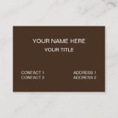 Carte De Visite Je m'exprime en chantant (Dos)