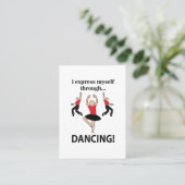 Carte De Visite Je m'exprime en dansant par la danse (Debout devant)