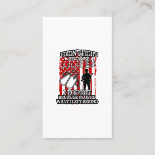 Carte De Visite je ne l'ai pas combattu parce que je détestais qu'