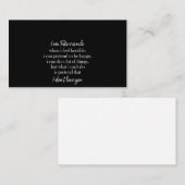 Carte De Visite je peux simuler un sourire (Devant / Derrière)