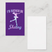 Carte De Visite Je préfère patiner (Devant / Derrière)